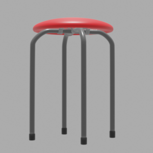 パイプ椅子丸型