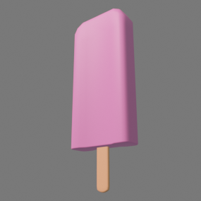 ピンク色の棒アイス