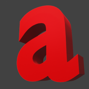 アルファベット「a」