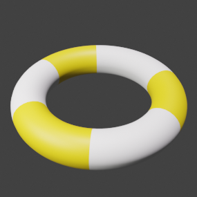 黄色浮き輪