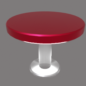 丸テーブル赤